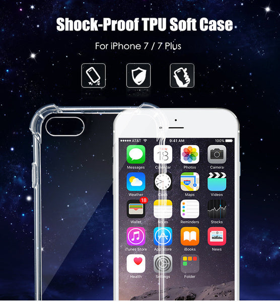 Shockproof transparent colorful