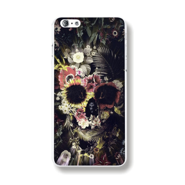 tropical flowers skull - phone cases - img1