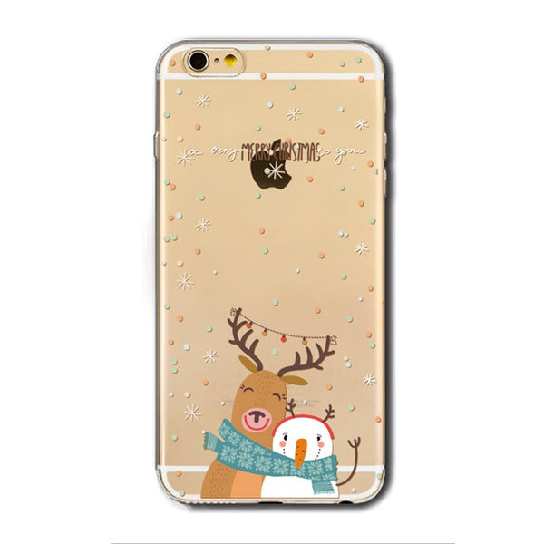 Christmas - snowman - transparent - phone cases - img1