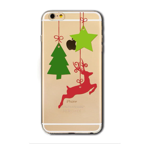 Christmas - decorations - transparent - phone cases - img1