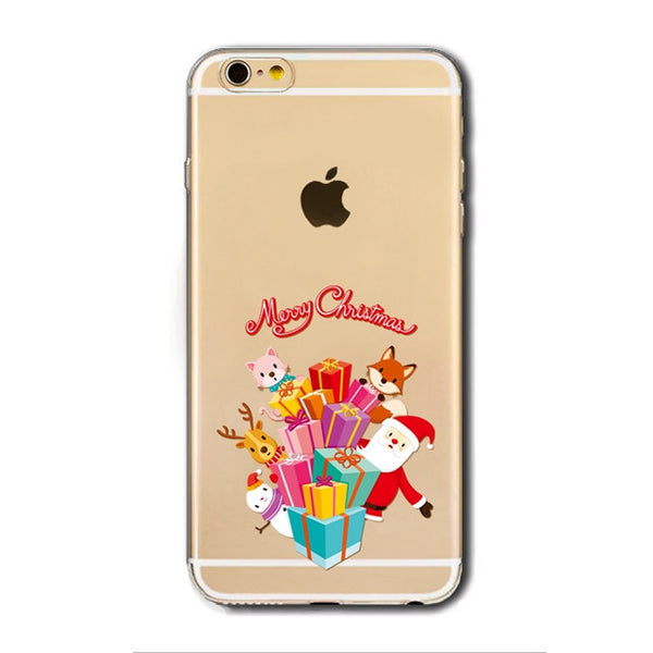 Christmas - gift - transparent - phone cases - img1