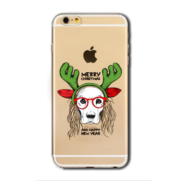 Christmas - dog / reindeer - phone cases - img1