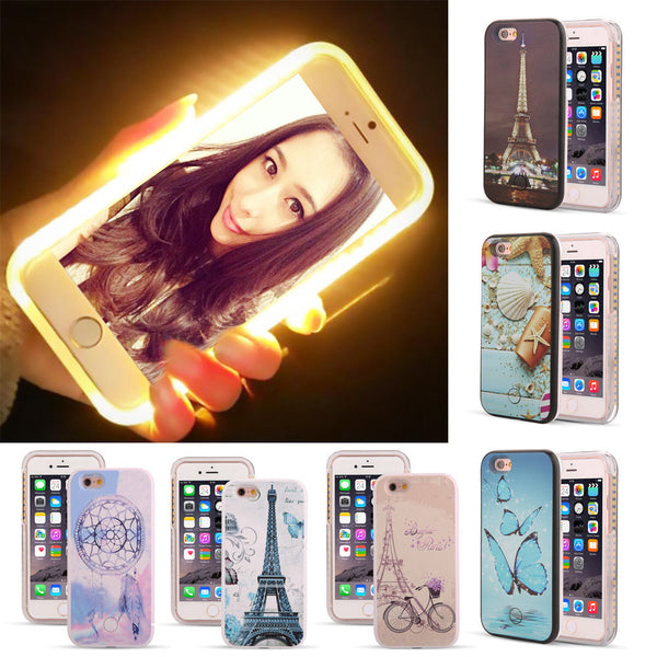 Luxury LED Light Up Selfie - Paris blue - phone cases - img2