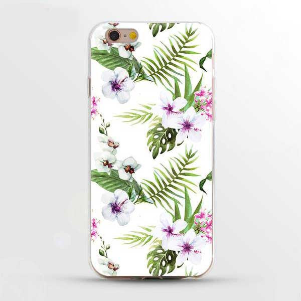 Cases for phone - Floreal - white hibiscus - Phoradise